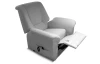 Elektrické relaxačné TV kreslo Relaxness, svetlo šedá látka