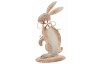 Dekoračná soška Zajac, kovový hnedý