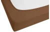 Napínacie prestieradlo Jersey Castell 180x200 cm, hnedeé