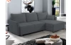 Rohová sedacia súprava Livorno, tmavo šedá látka