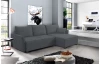 Rohová sedacia súprava Livorno, tmavo šedá látka