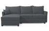 Rohová sedacia súprava Livorno, tmavo šedá látka