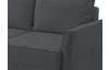 Rohová sedacia súprava Livorno, tmavo šedá látka