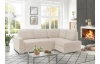 Rohová sedacia súprava Stilo, béžová látka, pravý roh
