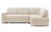 Rohová sedacia súprava Stilo, béžová látka, pravý roh