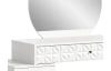 Toaletný stolík so zrkadlom Prismo, biely