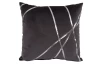 Dekoračný vankúš Vanessa 45x45 cm, antracitovými s pruhmi