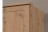 Šatníková skriňa Nadja, 135 cm, dub artisan/zrkadlo