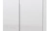 Šatníková skriňa New York D, 135 cm, biela / biely lesk