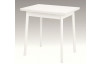 Jedálenský stôl Trier II 75x55 cm, biely, rozkladacia