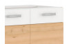 Dolná kuchynská skrinka Iconic 80D2F, buk iconic / biely mat, šírka 80 cm