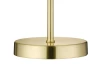 Stolná LED lampa Queen 24 cm, matná mosadz/biele sklo