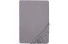 Napínacie prestieradlo Jersey Castell 90x200 cm, strieborné