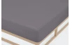 Napínacie prestieradlo Jersey Castell 90x200 cm, strieborné