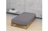 Napínacie prestieradlo Jersey Castell 90x200 cm, strieborné
