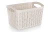 Úložný košík 3,3 l, krémový, ratanový vzhľad