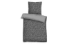 Obliečky Hugo 140x200 cm, renforcé sivé geometrické