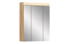 Kúpeľňová skrinka so zrkadlom Lambada, dub sonoma/biela lesk