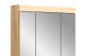 Kúpeľňová skrinka so zrkadlom Lambada, dub sonoma/biela lesk