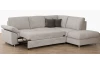 Rohová sedačka Rava, šedo-béžová látka, s rozkladom