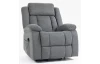 Kreslo s elektrickým polohovaním Christine, šedá látka