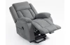 Kreslo s elektrickým polohovaním Christine, šedá látka