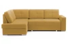 Rohová sedacia súprava Stilo, žltá látka, ľavý roh