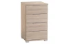 Nočný stolík/skrinka so 4 zásuvkami Smilla, výška 79 cm, dub sonoma