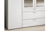 Šatníková skriňa so zrkadlami Vesala, 180 cm, biela