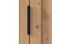 Šatníková skriňa Nadja, 225 cm, dub artisan/zrkadlo