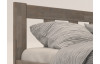 Rohová posteľ so zástenou vpravo Tema P 180x200 cm, šedý buk