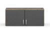 Skriňový nástavec Bremen, 91 cm, dub artisan/tmavo šedý