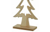 Vianočná dekorácia drevený stromček s trblietkami, 41 cm