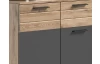 Komoda so zásuvkou Mason 120 cm, dub/šedá