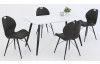 Jedálenský stôl Anika 140x80 cm, biely lesk