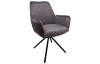 Jedálenská stolička Miracle, tmavo šedá látka