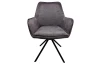 Jedálenská stolička Miracle, tmavo šedá látka