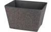 Úložný box 39x30x24 cm, tmavo šedý textil