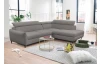 Rohová sedacia súprava Othello, myšia šedá látka, pravý roh