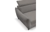 Rohová sedacia súprava Othello, myšia šedá látka, pravý roh