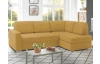 Rohová sedací súprava Stilo, žltá látka, pravý roh
