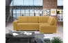 Rohová sedací súprava Stilo, žltá látka, pravý roh