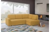 Rohová sedací súprava Stilo, žltá látka, pravý roh