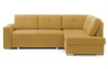 Rohová sedací súprava Stilo, žltá látka, pravý roh