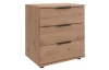 Nočný stolík s 3 zásuvkami Nadja, dub artisan