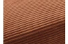 Rohová sedačka Cord, terracota štruktúrovaná látka, pravý roh