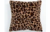 Dekoračný vankúš Fashion Leopard 45x45 cm, hnedý
