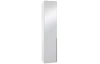 Šatníková skriňa New York D, 45 cm, biela / biely lesk