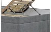 Posteľ Misty 160x200 cm, šedá látka