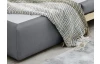 Rozkladacie kreslo Tunis, šedá tkanina